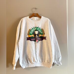 Fruit of the Loom White Crewneck Sweater